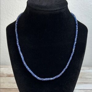 Gorgeous Tanzanite Necklace 925 Clasp and Extender